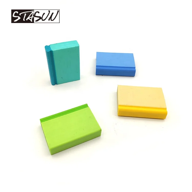 STASUN Multi Color Novelty Stationery Kids Toy TPR Rubber Cute Mini Book Shape Pencil Eraser