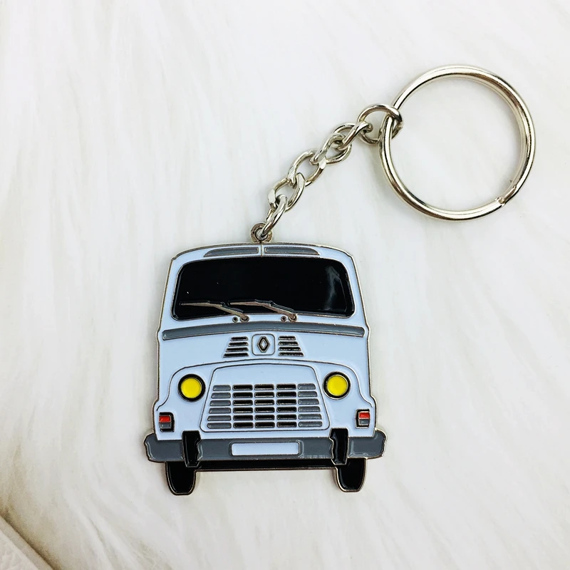 Beautiful decorative no minimum requirement custom metal zinc alloy soft enamel fancy souvenir mini car shaped keychain