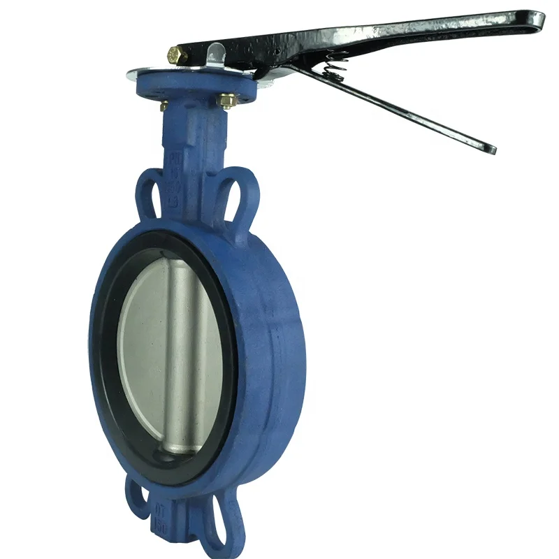 DKV Cast Iron Butterfly Valve Wafer Type Lever Operated Butterfly Valve 6inch 10K manual wafer butterfly valve