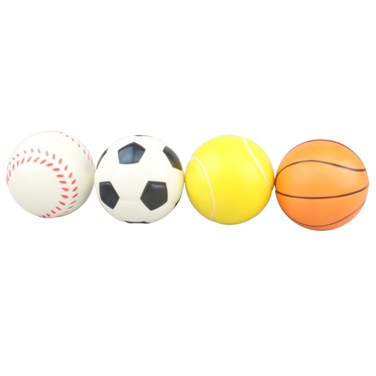 China Factory Price Stress Balls Pu Foam Bulk Squeeze Toys Stress Kids Children Ball With Custom Shape