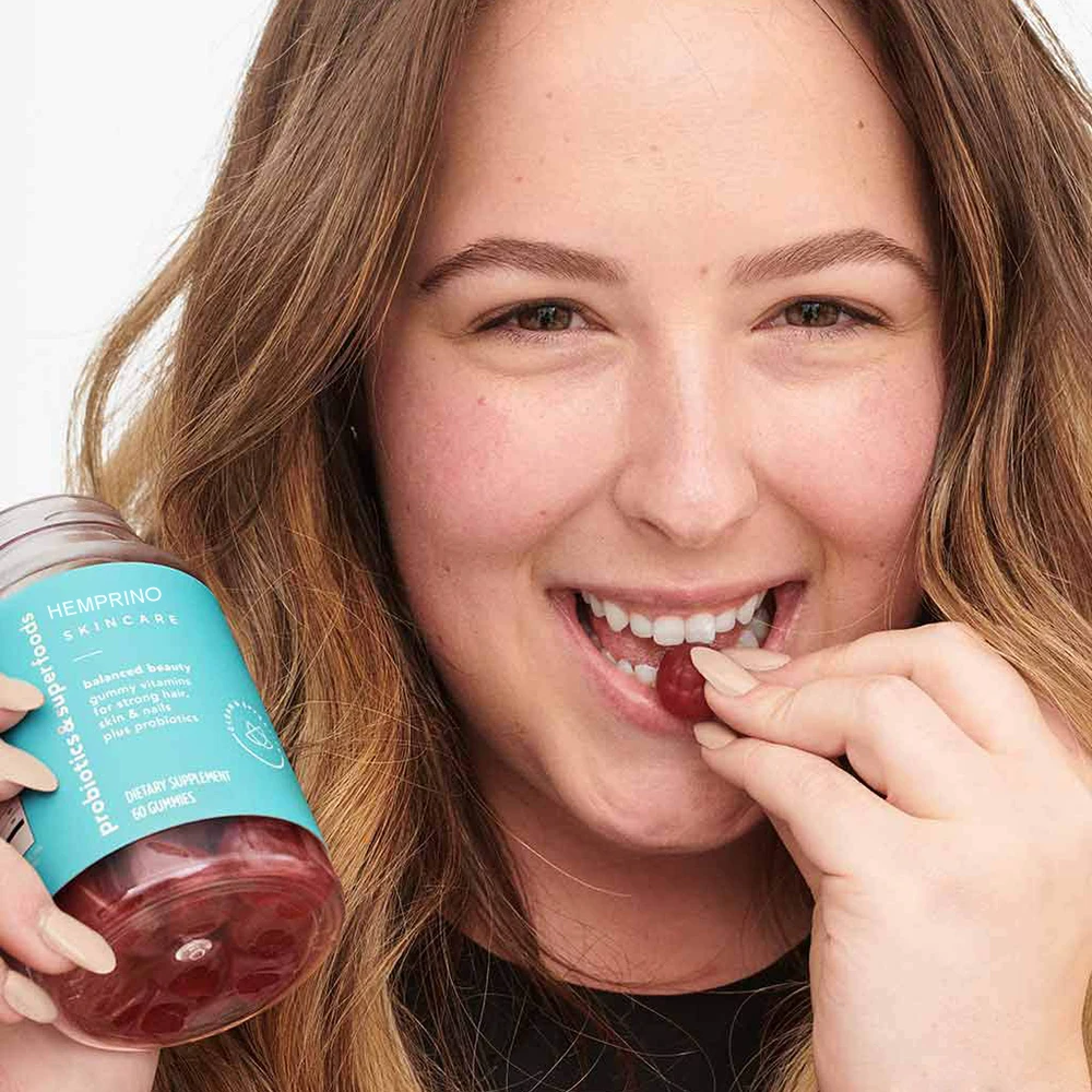 Skin Care Gummies Vitamins Probiotic Supplement for Support Health Hair Skin Nails Beauty Products