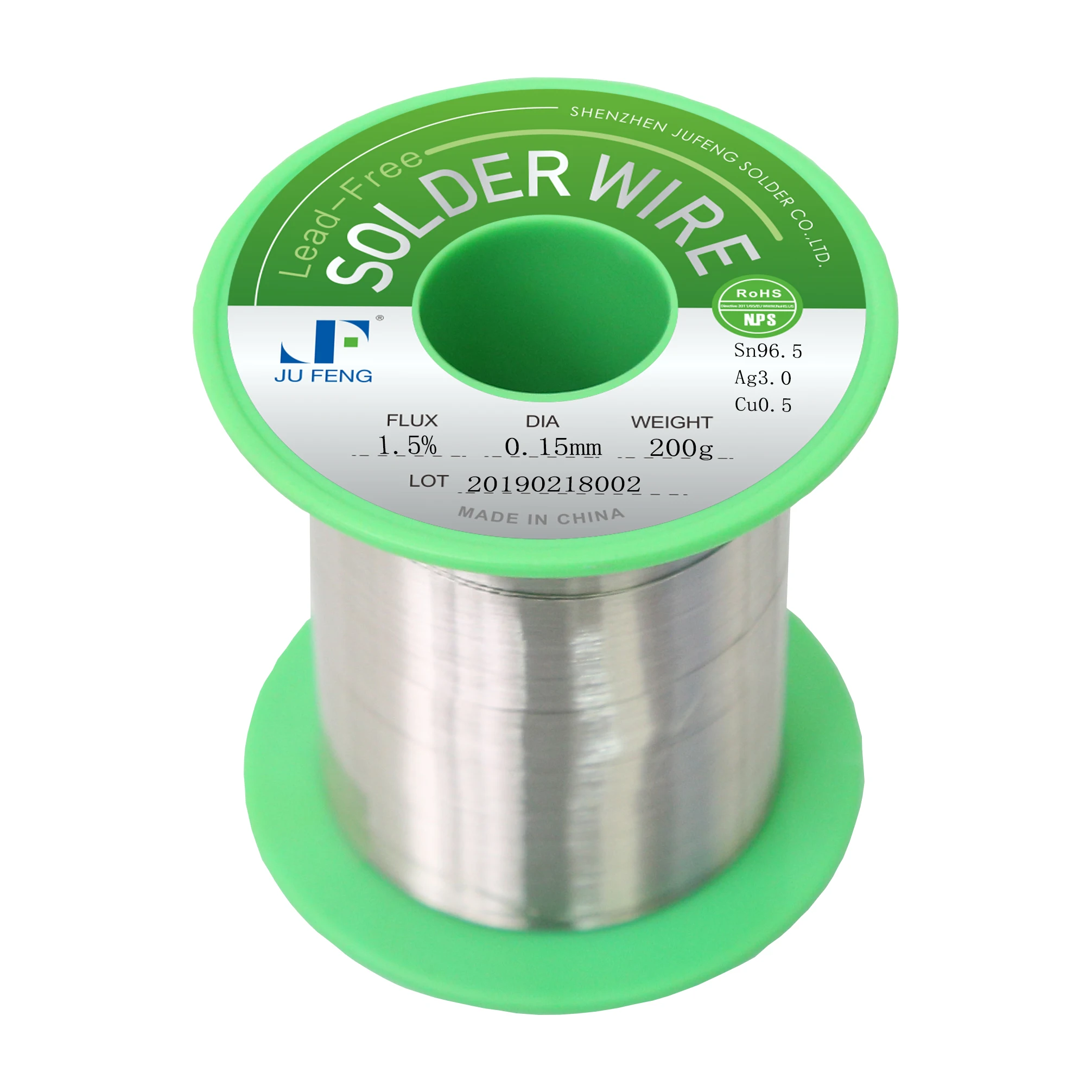 Lead free Welding wire Tin Flux Cored Soldering Wire Sn96.5Ag3.0Cu0.5  0.4/0.5/0.6/0.8/1.0mm  for Semicon
