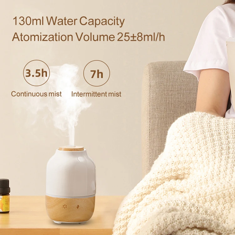 Morden Style 130ml Reed Bottle Acoustic Ultrasonic Aroma Stick Home Ceramic Essential Oil Diffuser