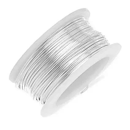 0.02mm-4mm material coil High conductivity OCC pure silver 4N 5N OCC silver 9999 purity  Electrical silver wire