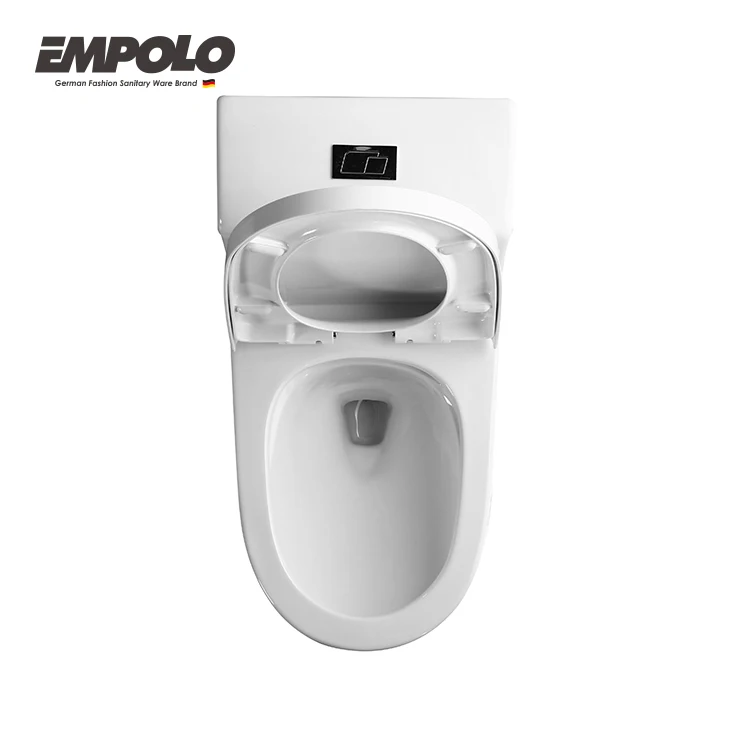 Empolo Sanitrios Siphonic Rimless Ceramic Bathroom Set 300/400 mm WC Soft Release Seat One Piece Toilet Bathroom Pieces One