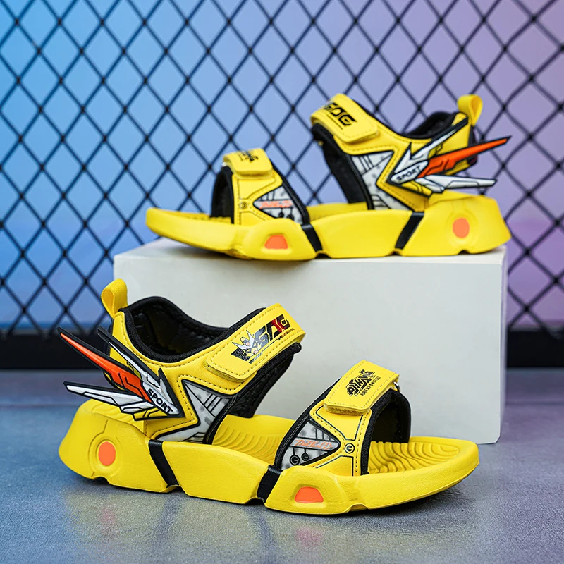 Kids Sandals Boys And Girls Leisure Sports Flat Sandals Soft Soles Waterproof Quiet Other Sandals