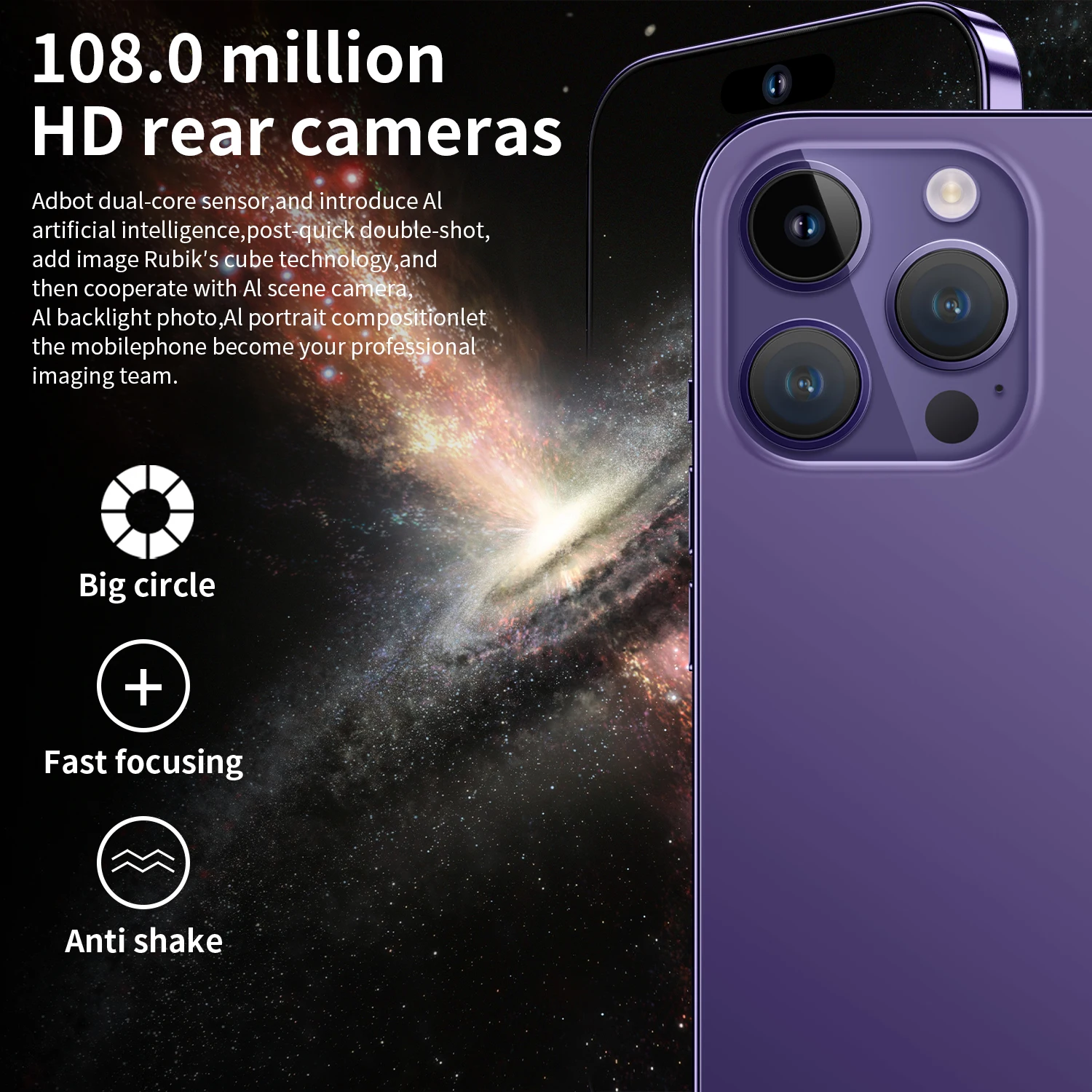 2023 Goophone 14 Pro Max for Sale 6.7 inch 256GB,8GB i15 Pro Max Smartphone Factory Unlocked Cell Phone