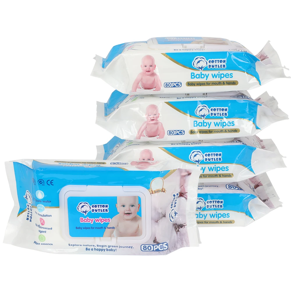 Чистящие влажные освежающие салфетки для малышей одноразовые