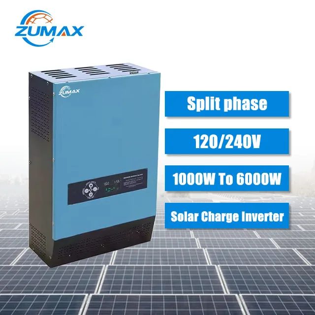 Zumax Hybrid inverter US version Split Phase Inverter 120v 240v 48v Low Frequency Mppt Offgrid Hybrid Solar Power Inverters