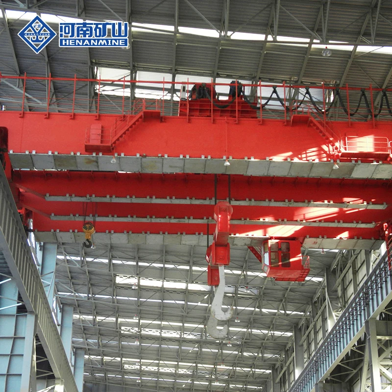 YZD Model 5~74 Tons double girder beam bridge overhead crane steel water crane metallurgy casting