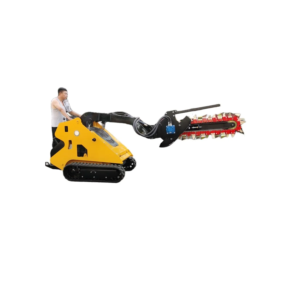 Mini EPA CE small skid steer loader minicargador skid steer attachments vibrating roller compactor attachment skid steer
