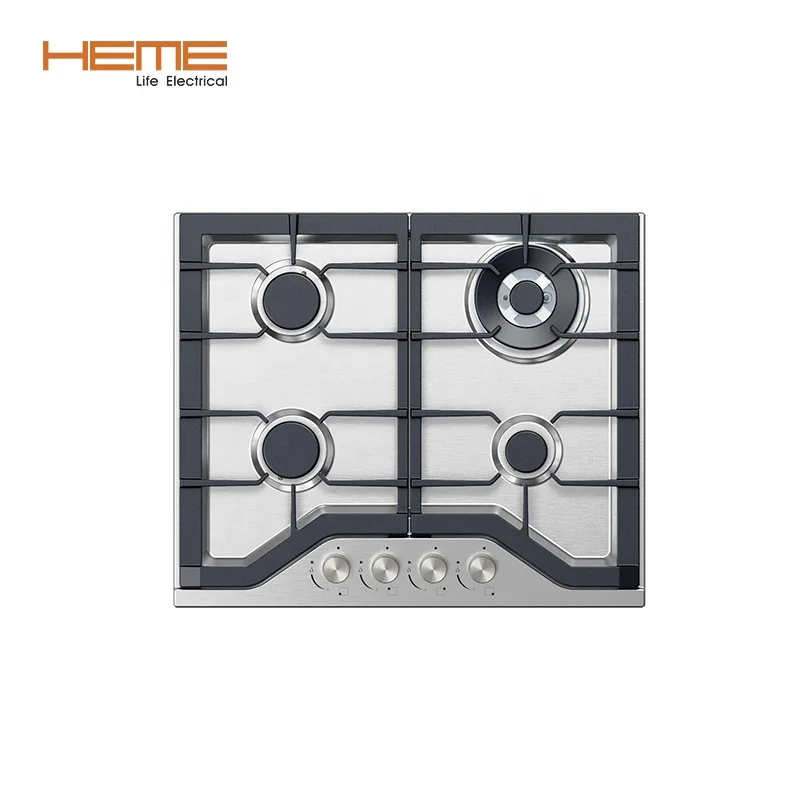Built in Cooktop China Customized Manufacturer North America Stainless Steel 4 Burners Gas Cooker