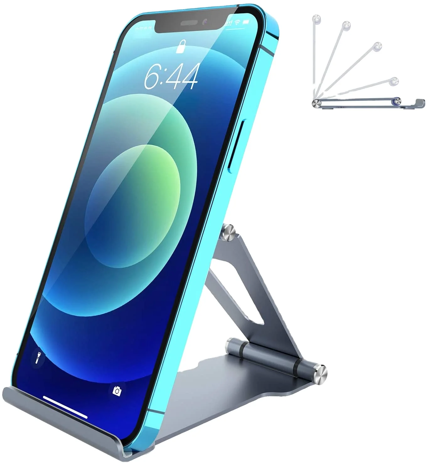 Folding desktop reading phone stand,adjustable desktop computer stand