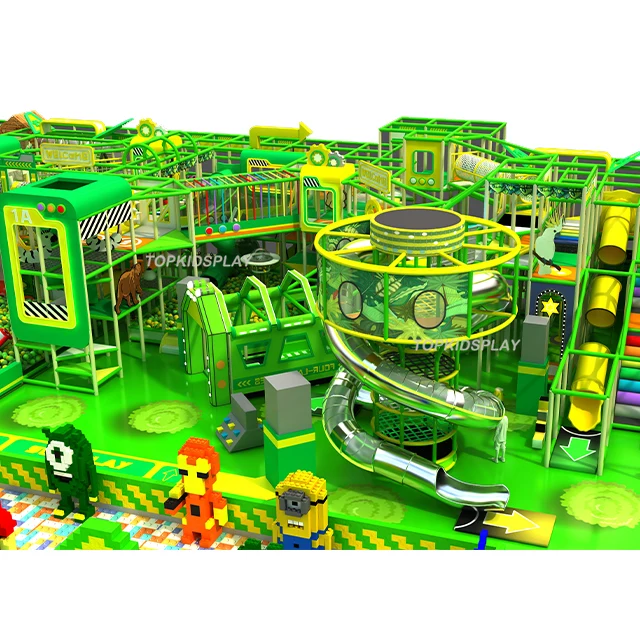 Indoor Jungle Gym Customized Themed Park Amusement Play Indoor Playground With Trampoline Park Climbing Wall