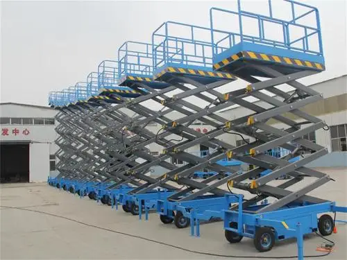 Top selling Stationary Hydraulic Lift Scissor Platform Small Cargo Lift Lifting Table Manual Foot Pump