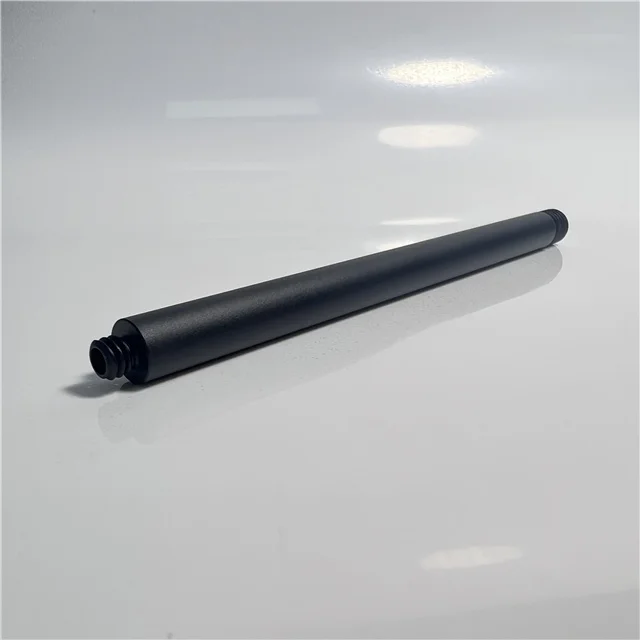 10 MM thin walled small aluminum tubes anodized black aluminum tube female internally threaded tubes