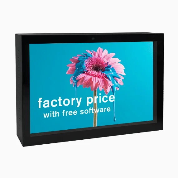 55 65inch Advertising Screen 2500nits 3000nits Led Backlight TFT Panel Outdoor Digital Signage Wall Mounted LCD Display Monitor