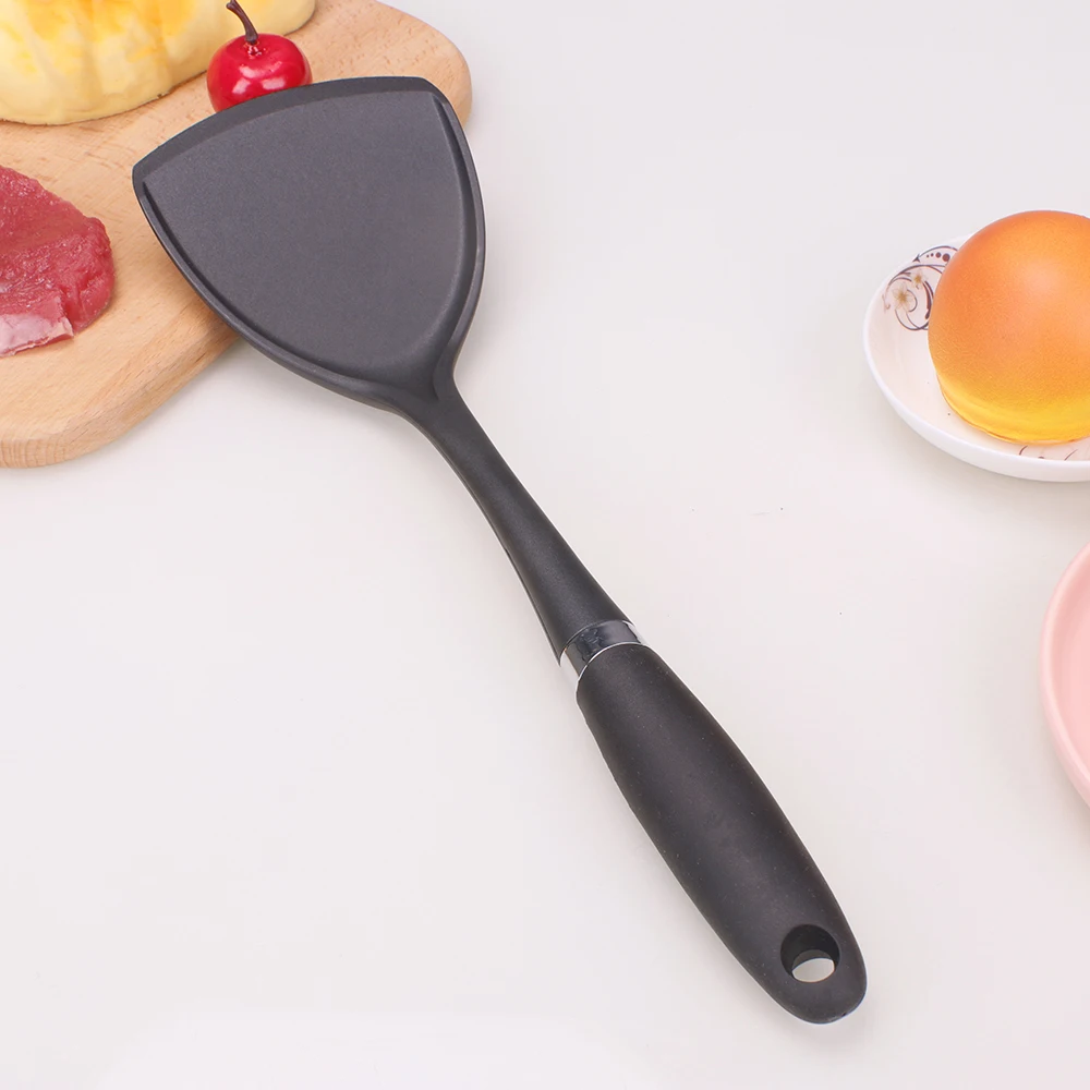 New Heat-resistant Non Stick Kitchen Accessories Spatula Skimmer Ladle Cooking Tools 10pcs Copper Silicone Kitchen Utensils Set