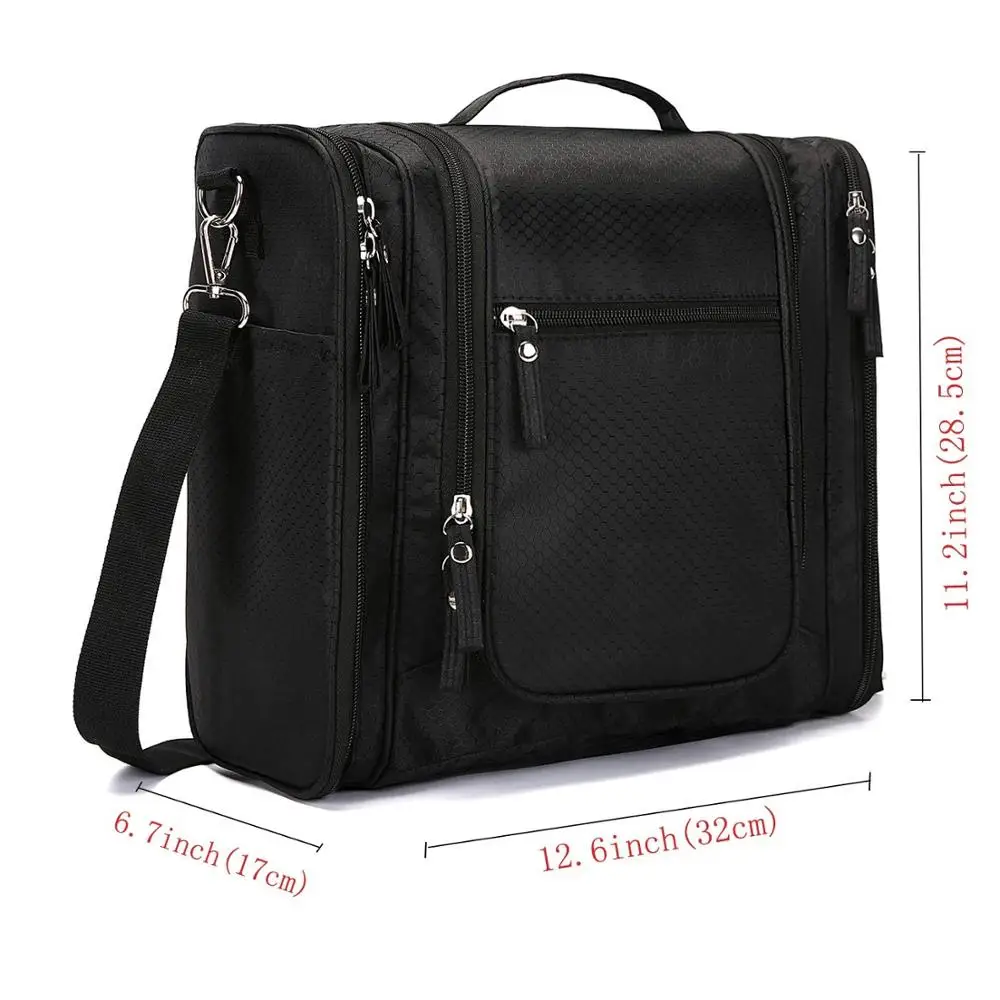 Large Hanging Travel Toiletry Bag for Men and Women Waterproof Makeup Organizer Bag