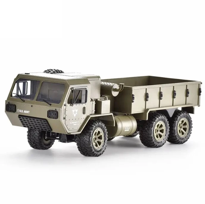 2.4Ghz 1:12 Remote Control 6 Wheels 6WD Alloy Chassis Off Road Simulation Military Rc Truck Model Toy With Wifi FPV Camera