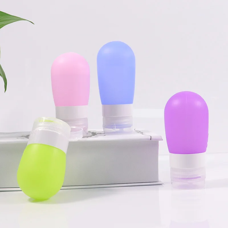 37ml 60ml 89ml bottle portable soft silicone travel bottle set squeeze tube container