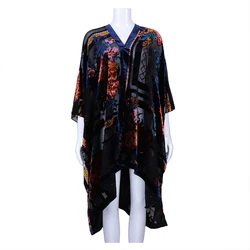 High quality Oversized floral print kimono for women autumn