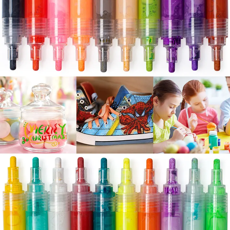 
Stromer Manufacture Oem Customer Logo Acrylic Paint Markers Set For Rocks Glass Fine Tip Multi Color Acrylic Paint Pens 