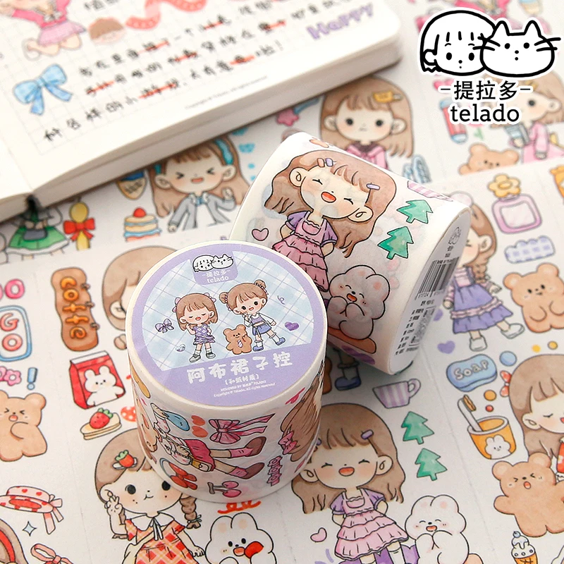1pcs/lot Washi Masking Tapes Abu skirt control  Decorative Adhesive Scrapbooking DIY Paper Japanese Stickers