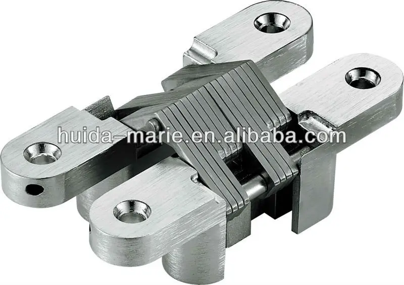 Heavy duty adjustable concealed hinge for security door in zinc alloy