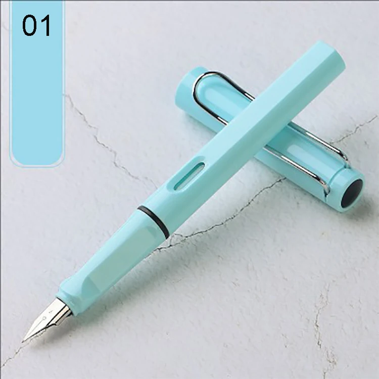 F011   Wholesale High-Grade Colorful Classic Plastic Fountain Pen for student and gifts