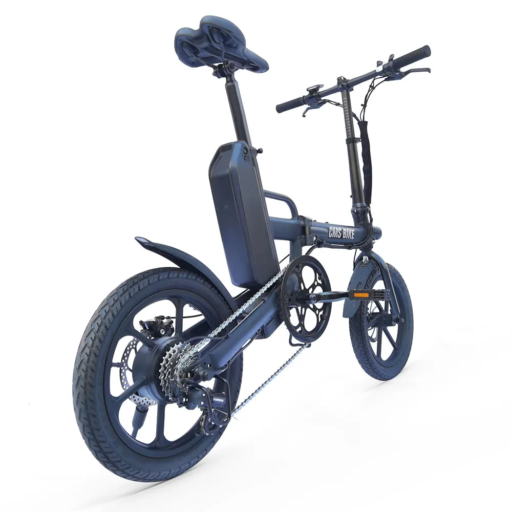  Adult Folding Electric Moped Bike Variable Speed Foldable E-bike 16 Inch