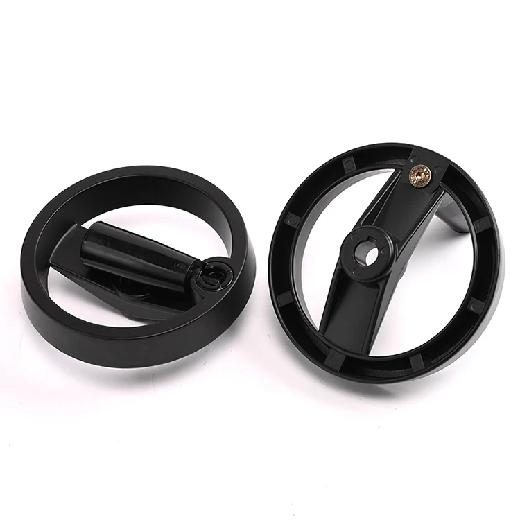 CHINA Sale  Aluminum 2 Spoked handwheel with Retractable handle handwheel D125MM