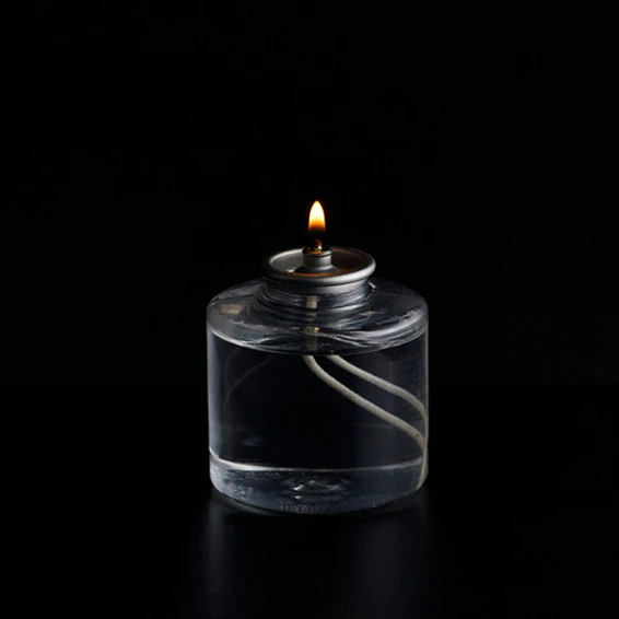 Restaurant Hotel decoration clean burning oil liquid wax candle