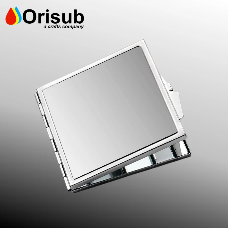 DIY Printing square Small Pocket Mirror Sublimation Blank Compact Make up Mirror