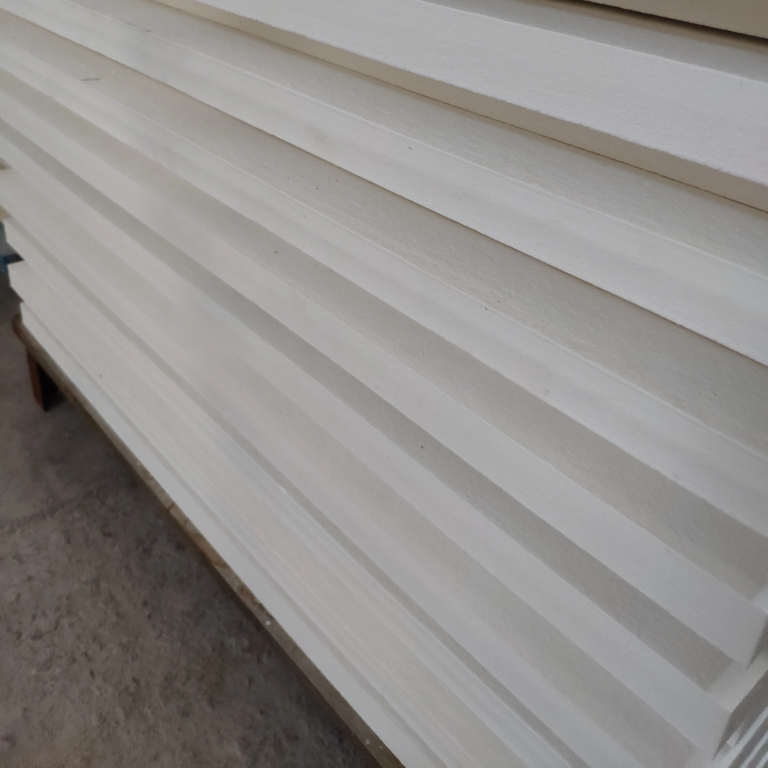 White 1260 Inorganic Ceramic Fiber Board for heat insulation