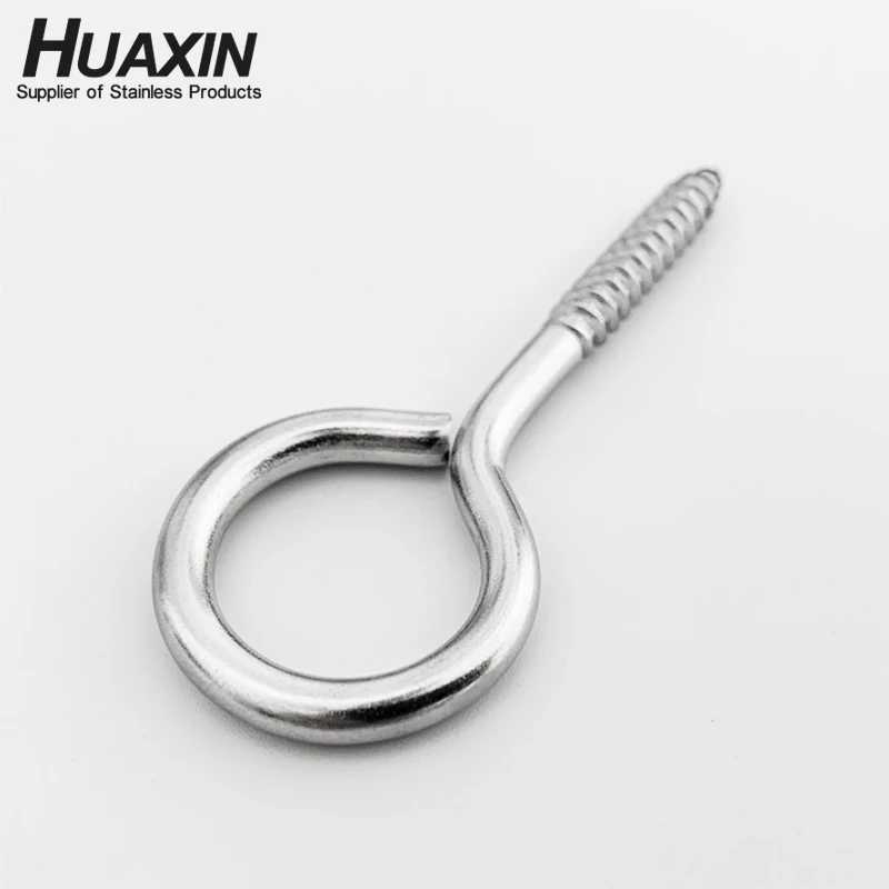 Stainless Steel Lag Eye Screw Eye Bolt Wood Rowing Racks, Hammock, Awning Hanging Chair Swing Chair Fixed Cable, Chain Basket