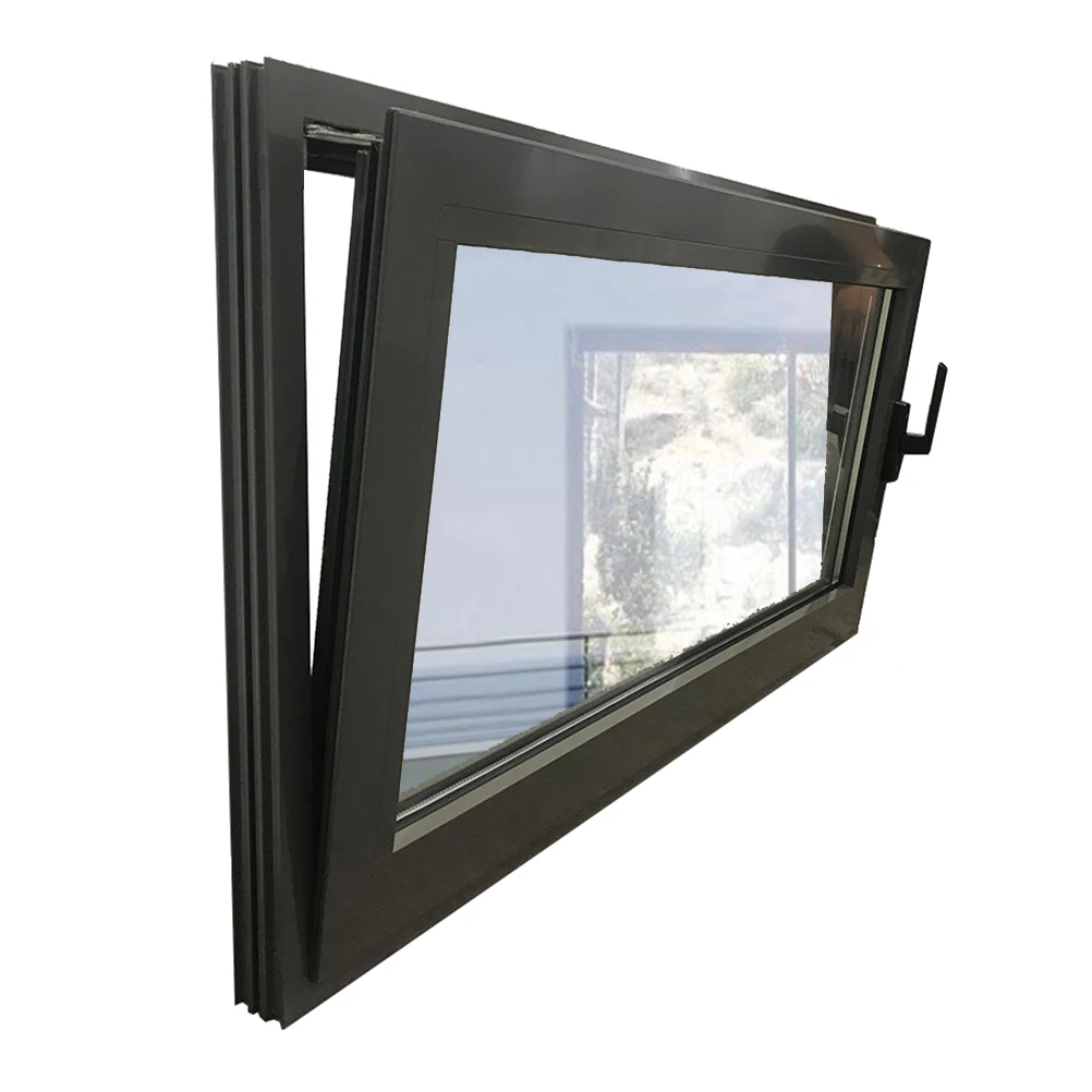 ACOUSTIC 47db Aluminium insulated  tilt turn window with invisible hinge German hardware