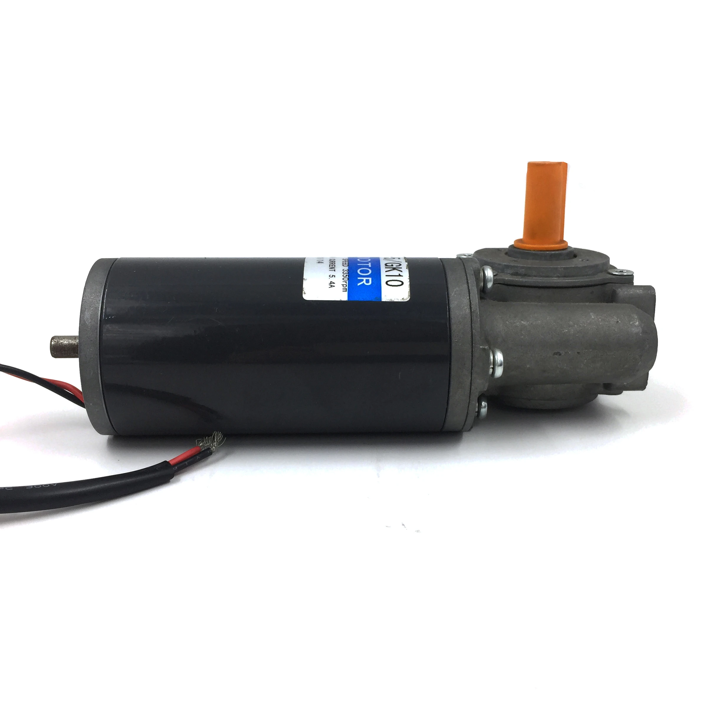 For Medical Device Dual Shaft Bronze Low Speed D63 12v/24v 24 Volt Motor High Torque Dc Worm Gear