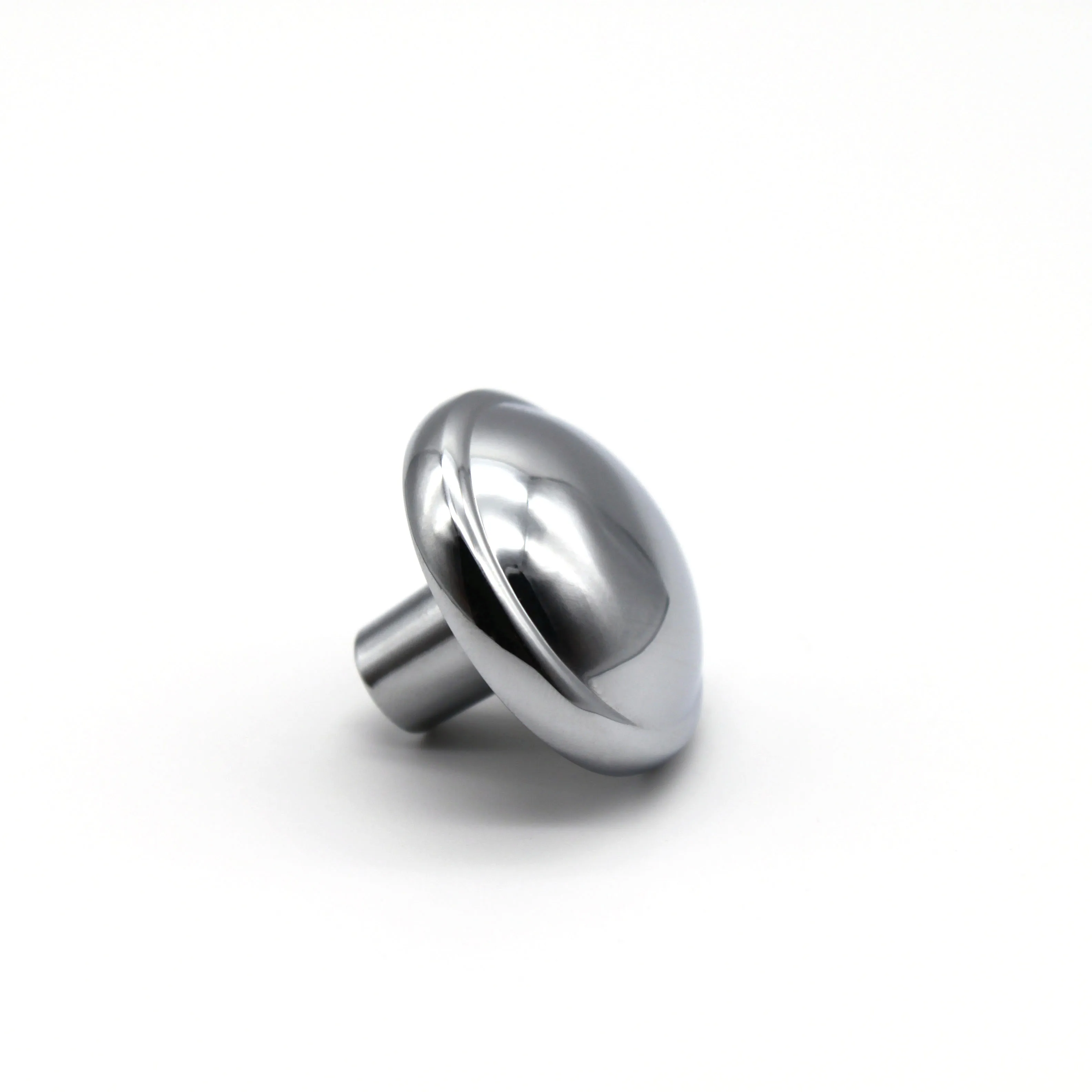 Small Zinc Alloy Zamak Plating Furniture Dresser Mushroom Knob Modern Kitchen Cabinet Wardrobe Round Circle Knobs