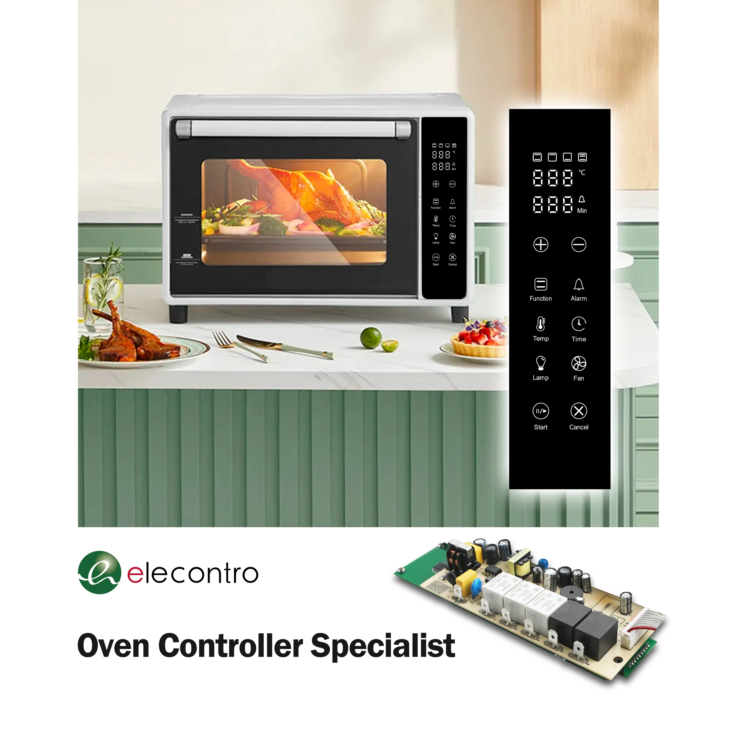 OM22 94v-0 электронная цифровая ручка управления духовкой плата для кухонной печи печатная