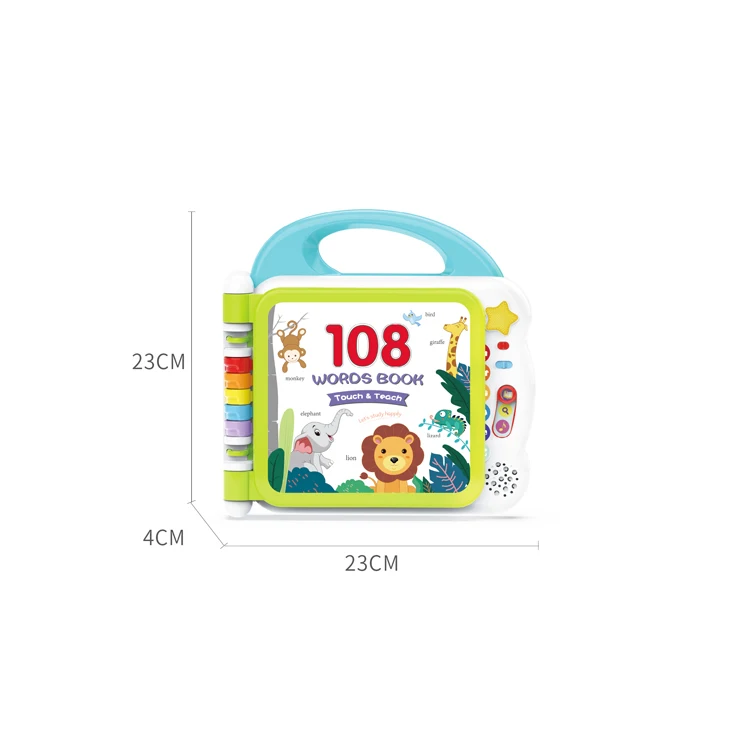 
Amazon hot selling Preschool educational kids touch screen toys point reading english learning machine books 