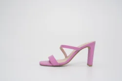 Quality Assurance Fashion Custom PU High Heeled Slide Sandals For Women, Open Toe Thin Two Strap Dress Shoe for Summer