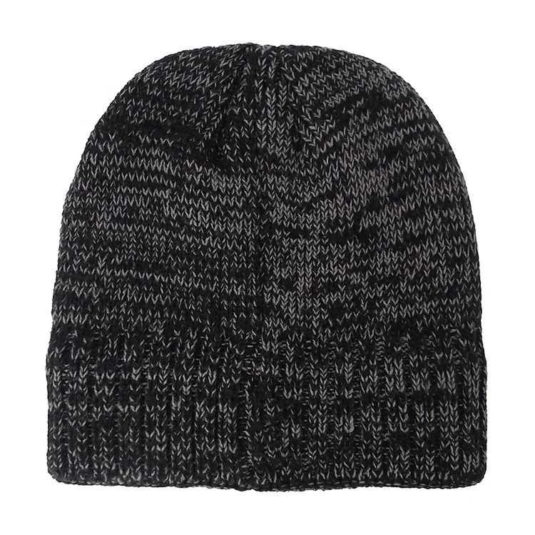 3M Thinsulate Insulation Lining No Cuff Beanie Knit Hats Custom Logo Toque Cap Sports for Men Lightweight Winter Warm