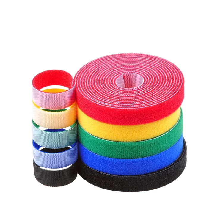 Durable wrap binding strap back to back hook and loop tape
