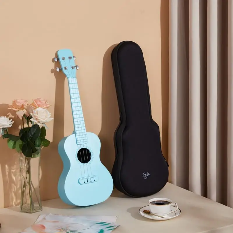 chenies professional brass instrument for musical   white color cheap ukulele china supplier acrylic colorful ukelele