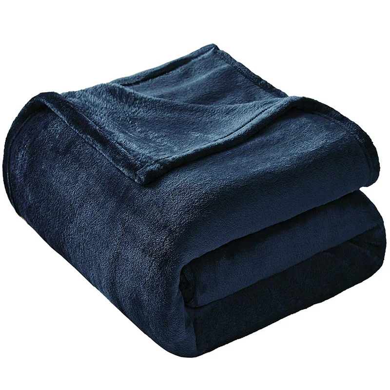Factory Direct solid color thickened flannel coral fleece Four Seasons blanket custom color gift blanket