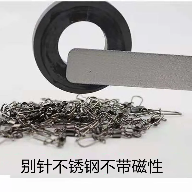 100PCS Fishing Swivels Carabiner Fishhook Connector Pin Swivel Metal Snap Rolling Swivel Carp Fishing Accessories
