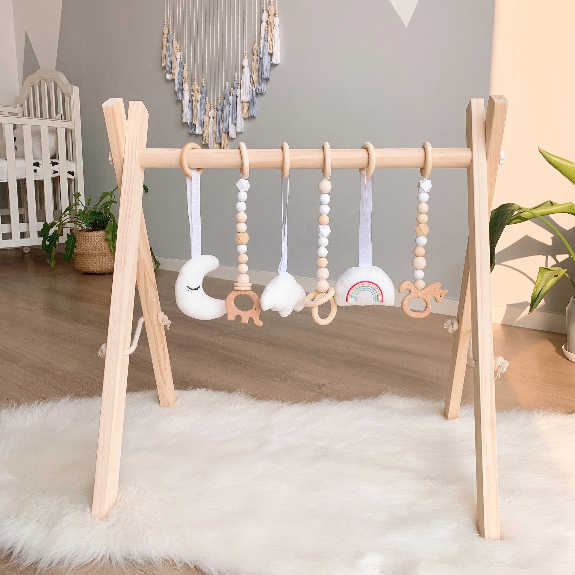 Wooden Baby Gym Baby Play Gym Baby Activity Gym