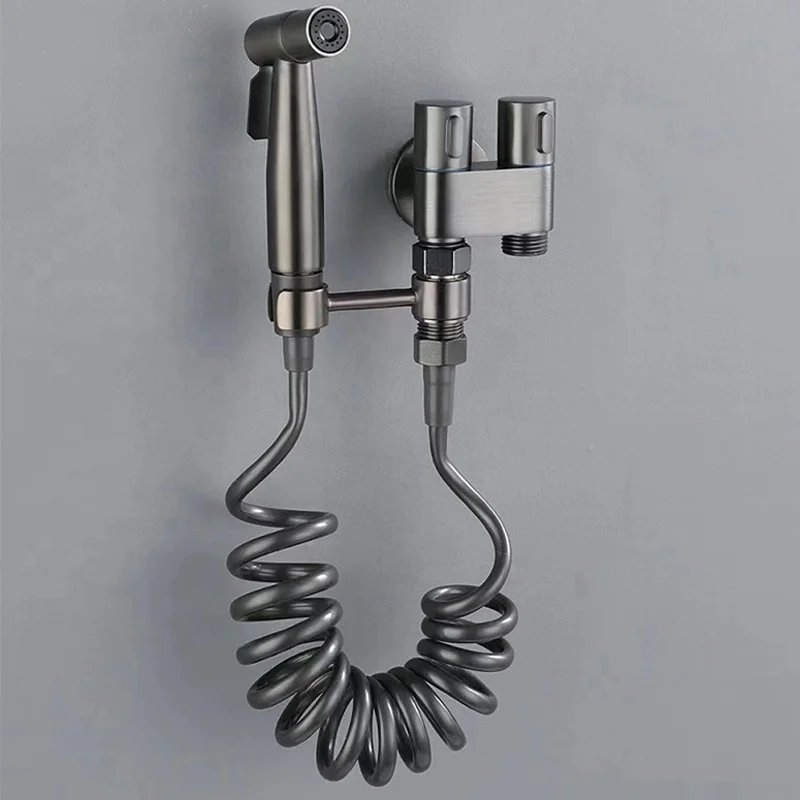 Factory Wholesale Brass Stainless steel Material Bidet Spray Shower Set Portable Mixer Faucets Toilet Bidet Sprayer