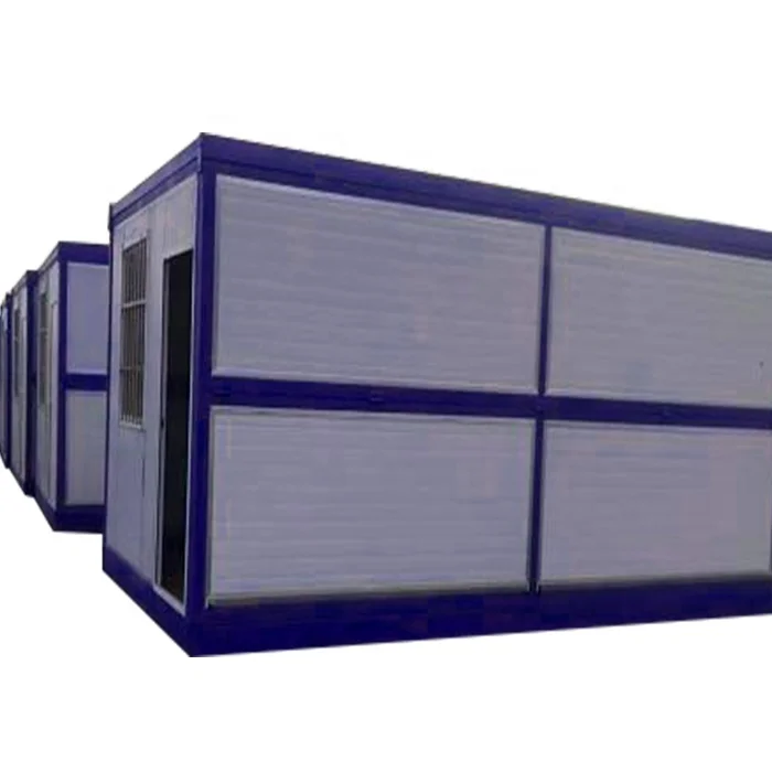 Light steel frame 20 ft folding prefab camping tiny cabin homes container house